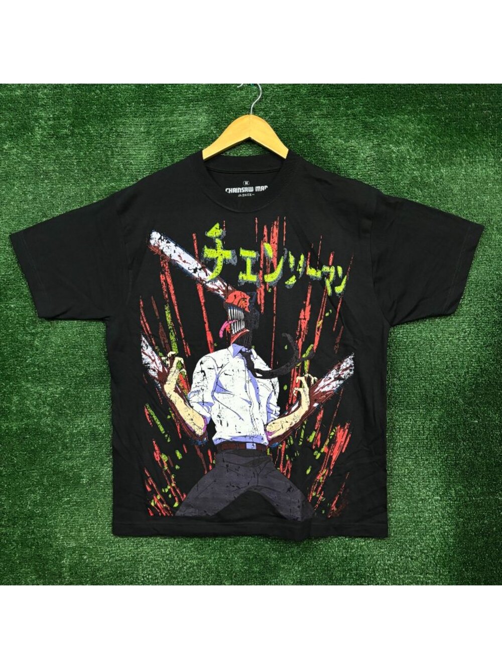 Chainsaw Man Denji Anime Poster T-Shirt Size Medium